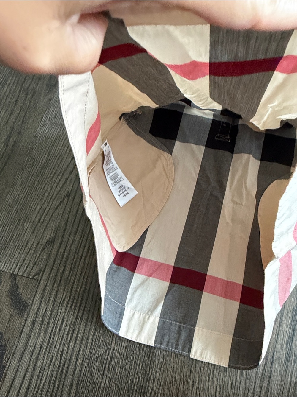 Burberry Children Button-Front Check Shirt Dress - size 5 - Picture 10 of 12